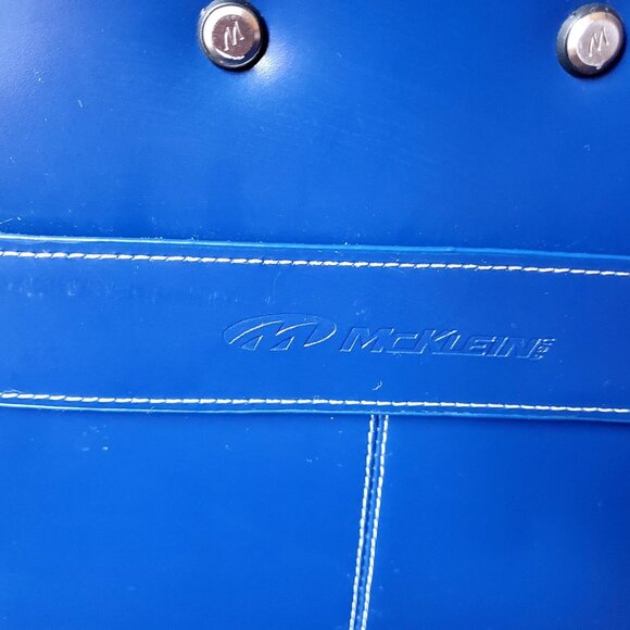 McKlein Blue Edgebrook Leather Wheeled Laptop Briefcase - Picture 9 of 9